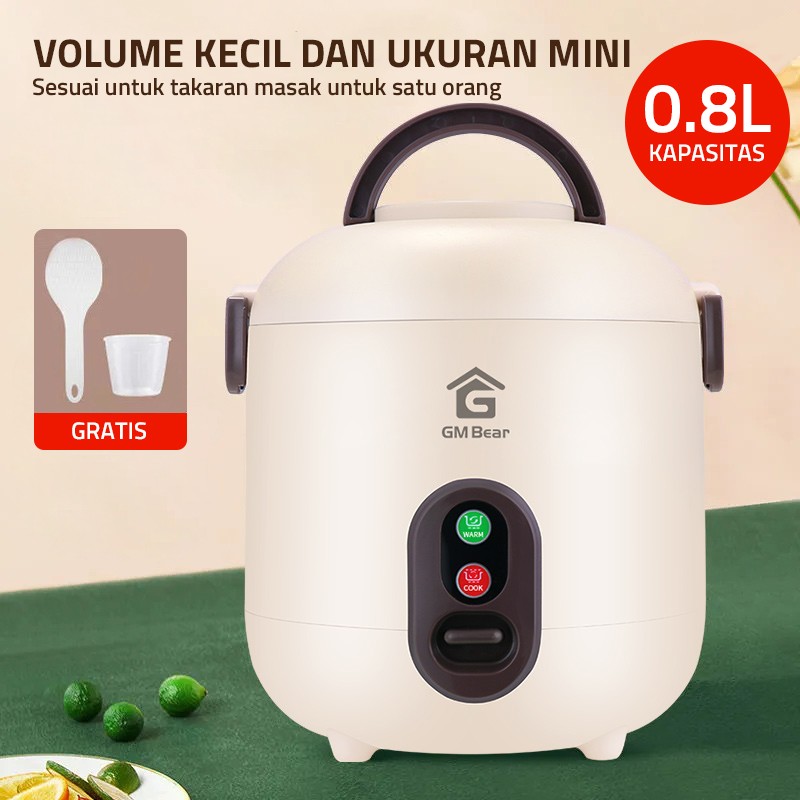 Penanak Nasi GM Bear Smart Rice Cooker Mini 0.8 Liter 2046